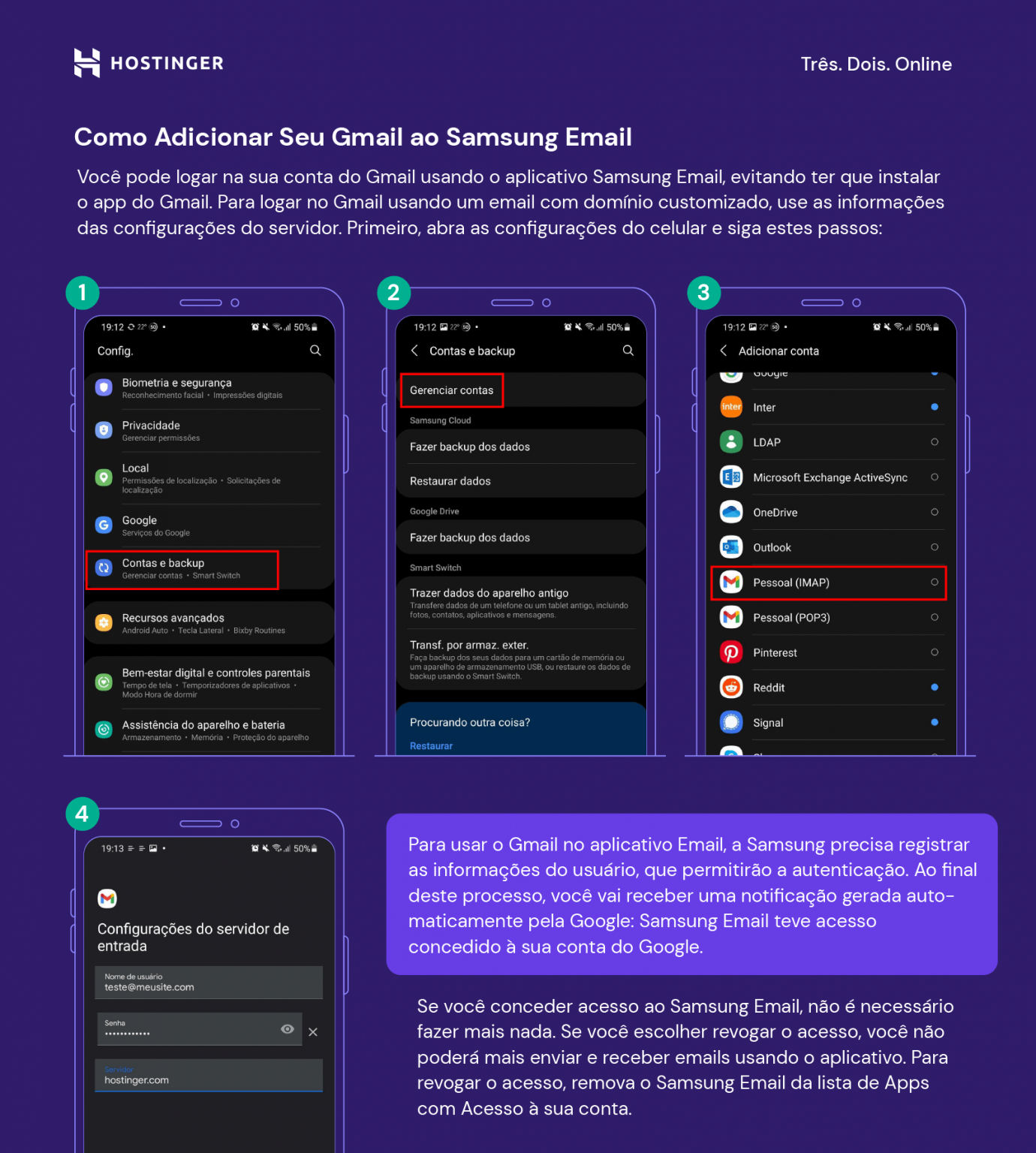 Como Configurar Email No App Samsung Email Guia 2024