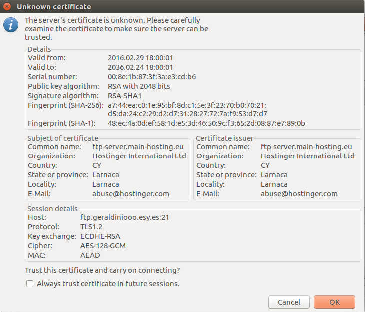 filezilla port