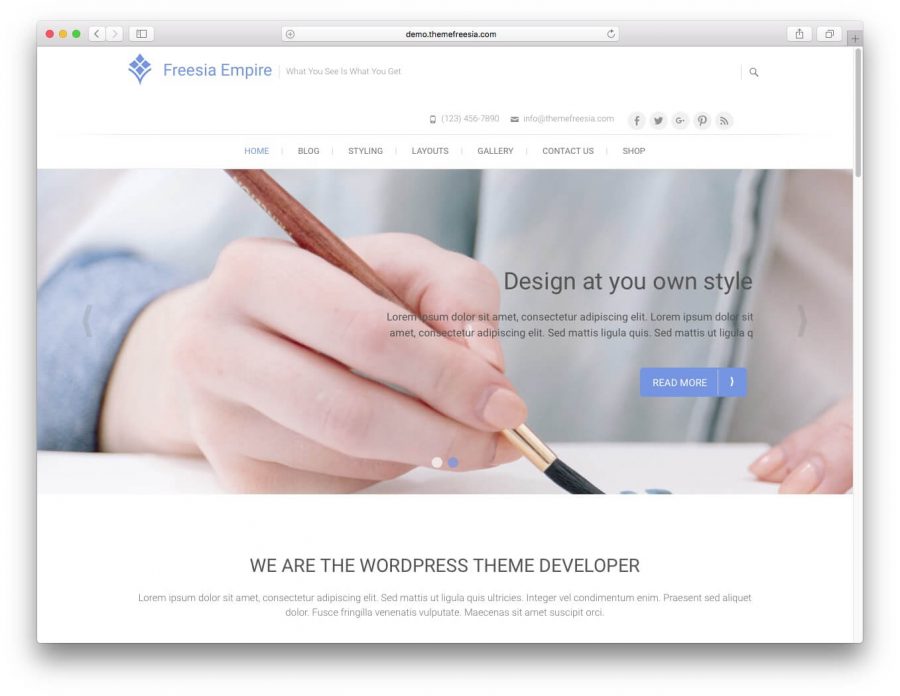 tema freesia empire para wordpress