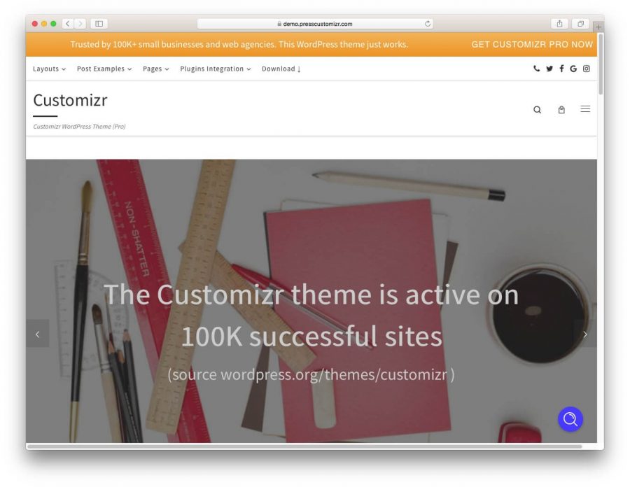 tema customizr para wordpress