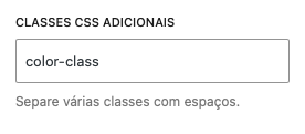 adicionando classe css adicional no editor de blocos do wordpress