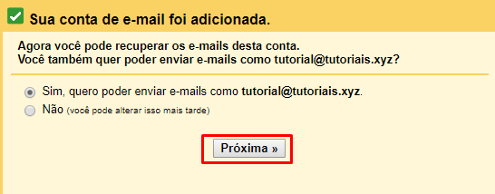 recuperar emails ao adicionar conta ao gmail