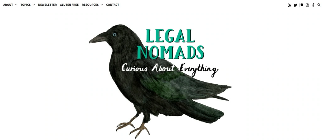 site de viagens legal nomads
