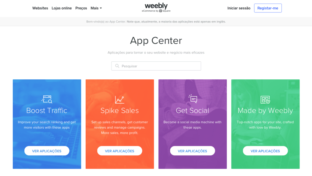weebly app center
