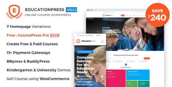 plugin educationpress para wordpress