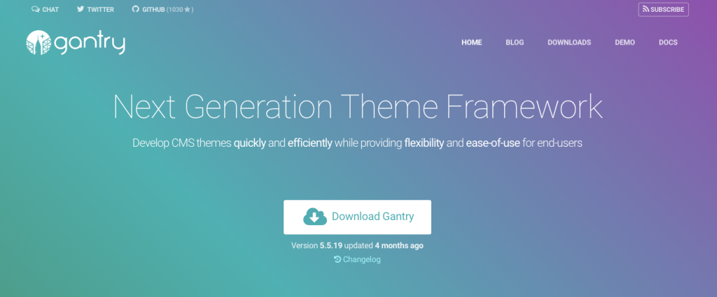 gantry, framework wordpress