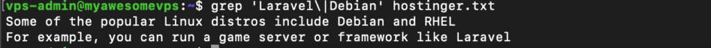 buscando múltiplos padrões com regex no comando grep