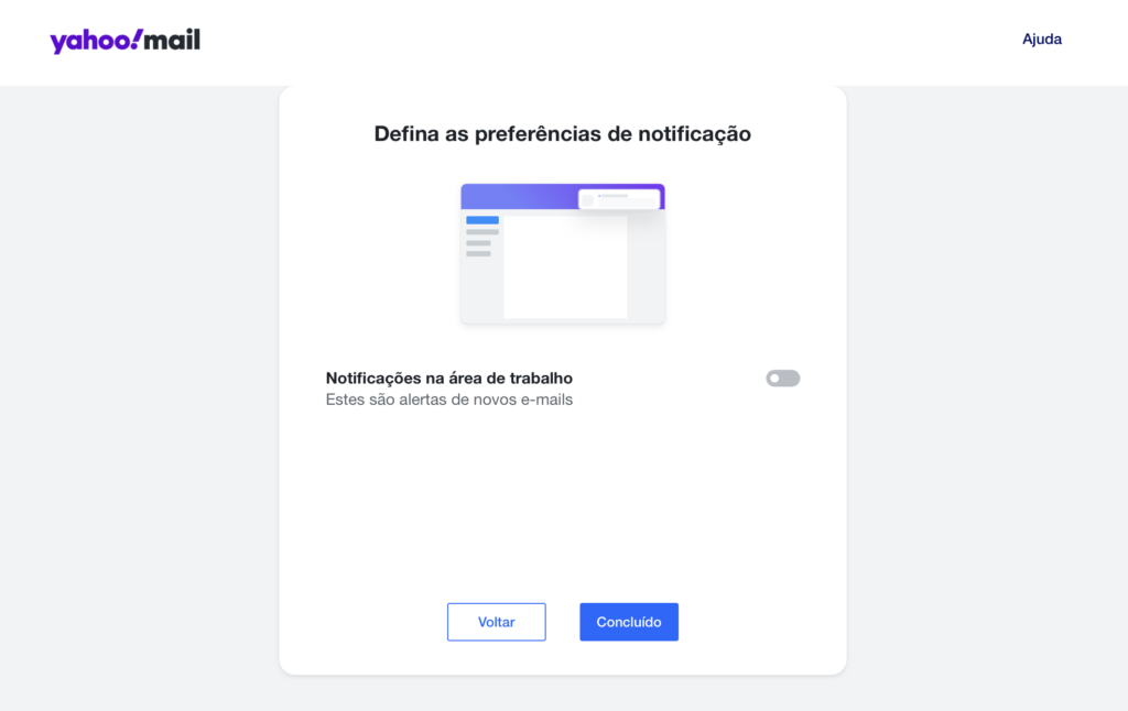 personalizar caixa de entrada no yahoo mail: notificações