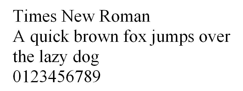 fonte html times new roman