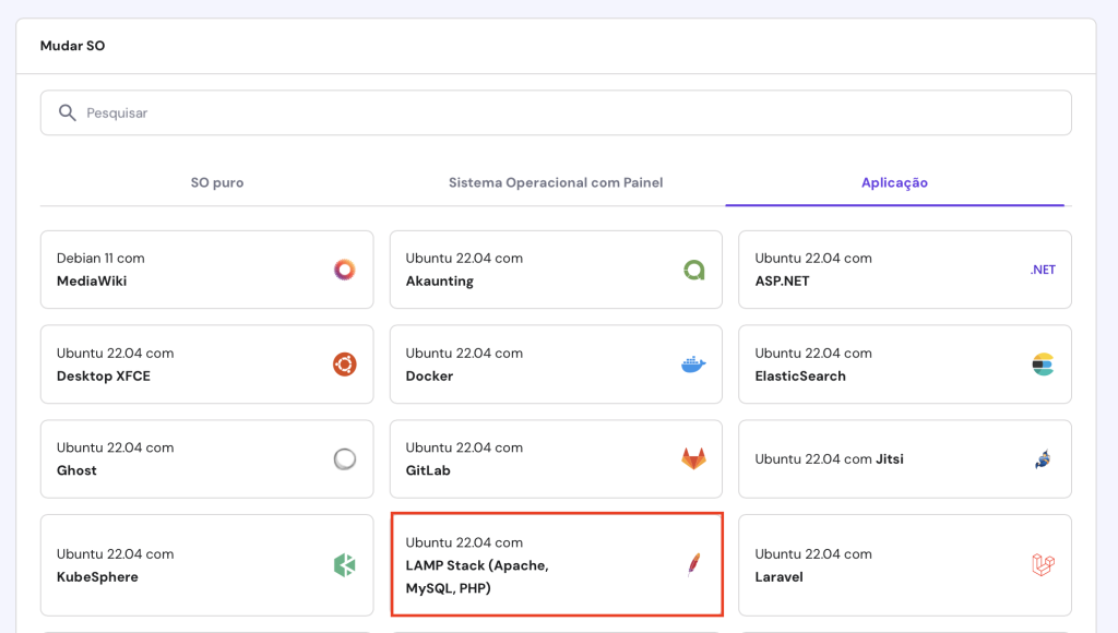 mudando sistema operacional de vps no hpanel para o ubuntu 22.04 com lamp