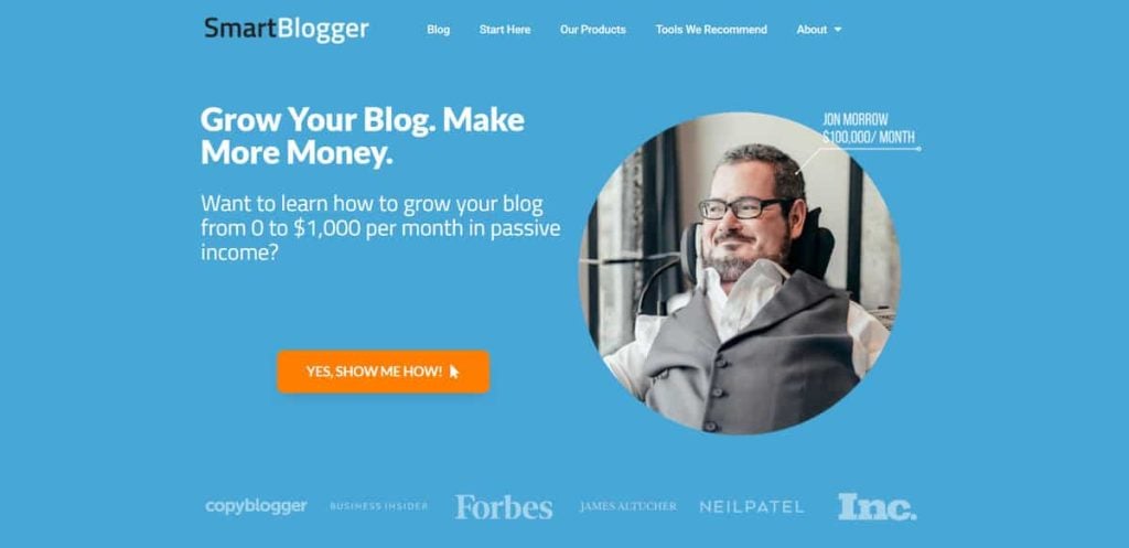 site de membros smartblogger