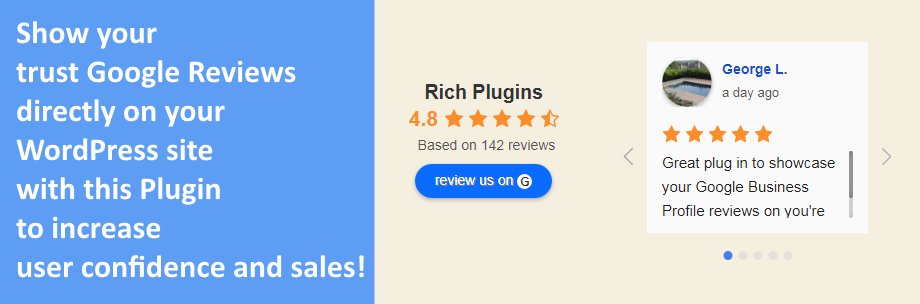 plugin for google reviews para wordpress