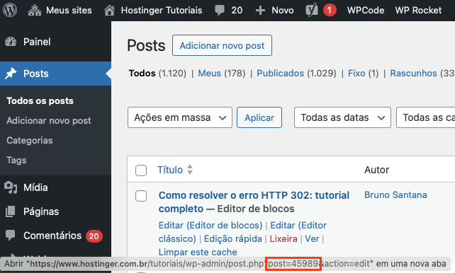 encontrando post id no wordpress