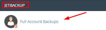 backup completo com a função jetbackup