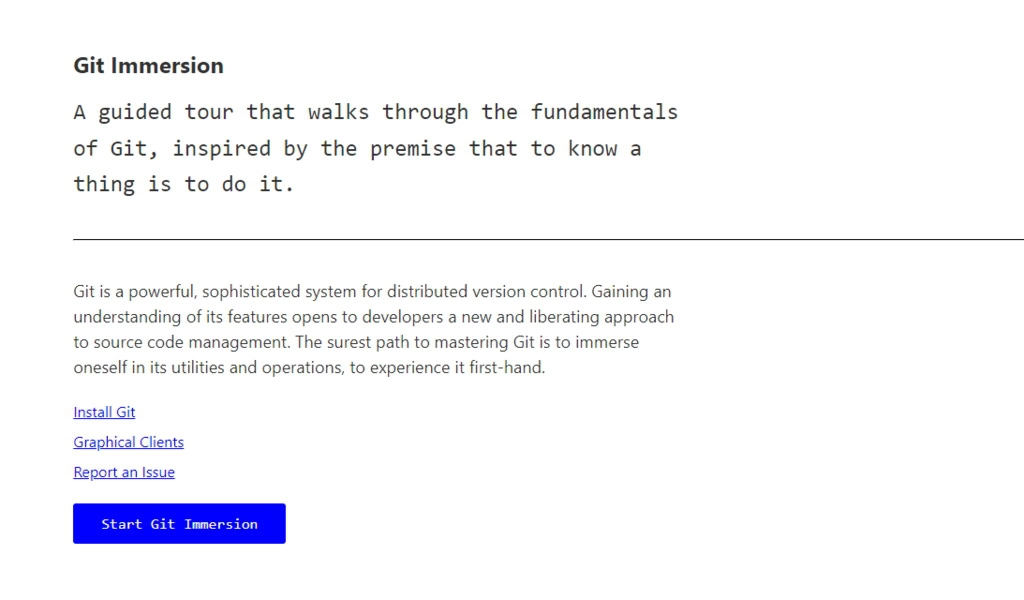 git immersion