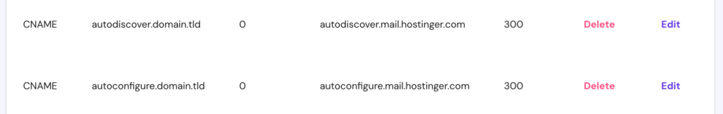 configurando registros cname para conectar email da hostinger ao outlook no hpanel