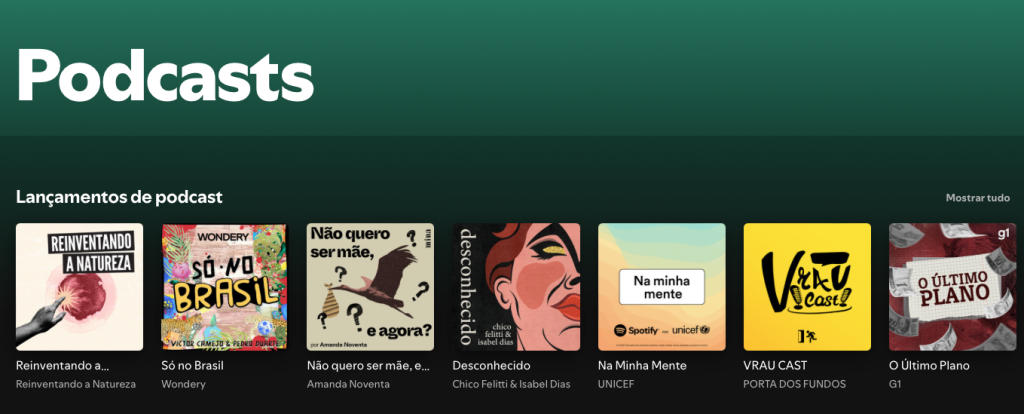 podcasts no spotify