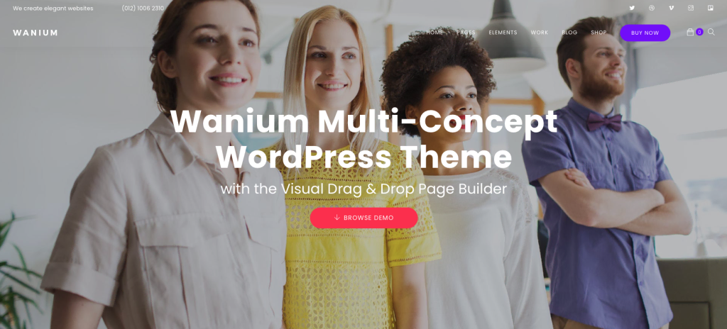 tema wanium para wordpress