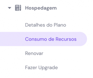 consumo de recursos no hpanel