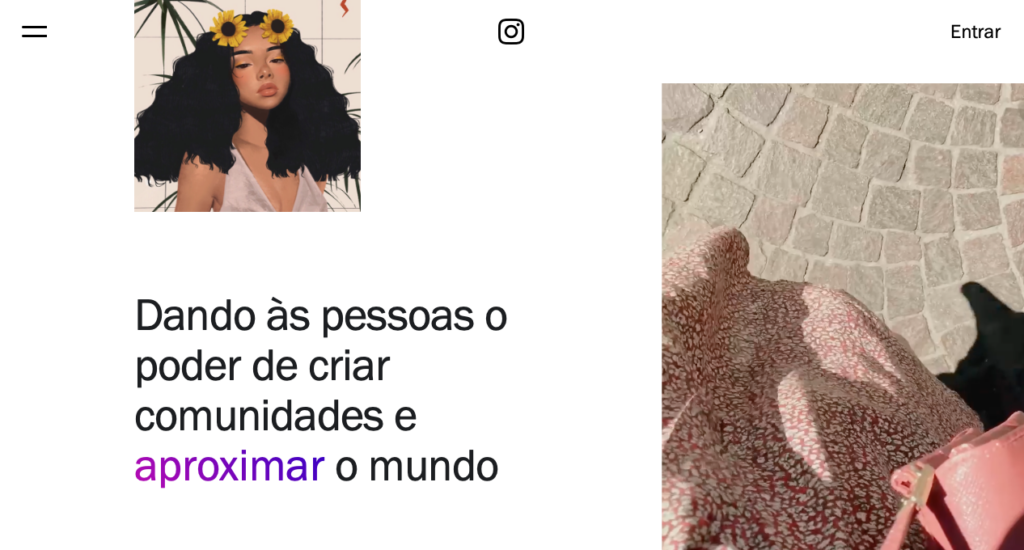 página inicial do Instagram