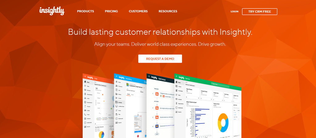 Software CRM de automação de marketing e vendas Insightly