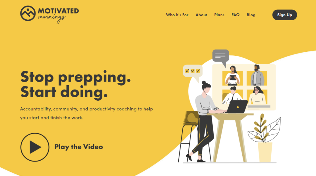 site de story brand da motivated mornings