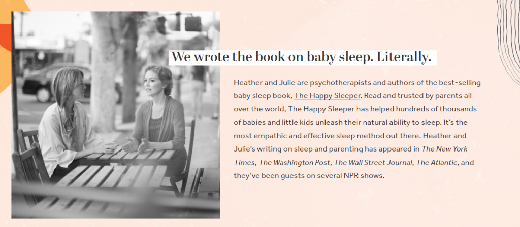 site da the happy sleeper