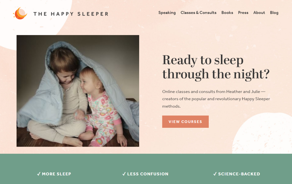 site da the happy sleeper