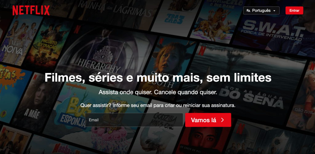 Site da Netflix