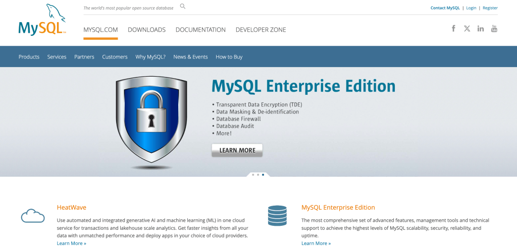 Site do MySQL