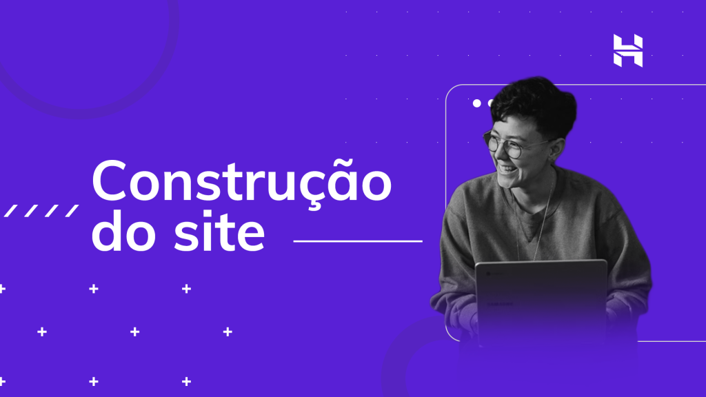 ilustração da hostinger sobre construção do site