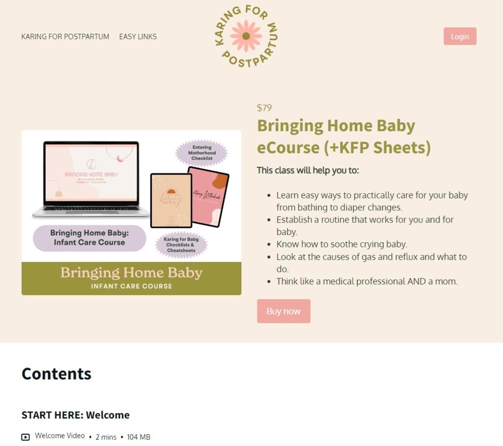 site karing for postpartum