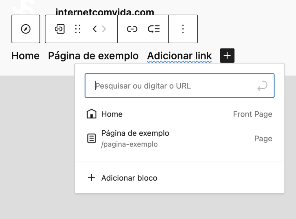 Local para Adicionar novos itens ao menu