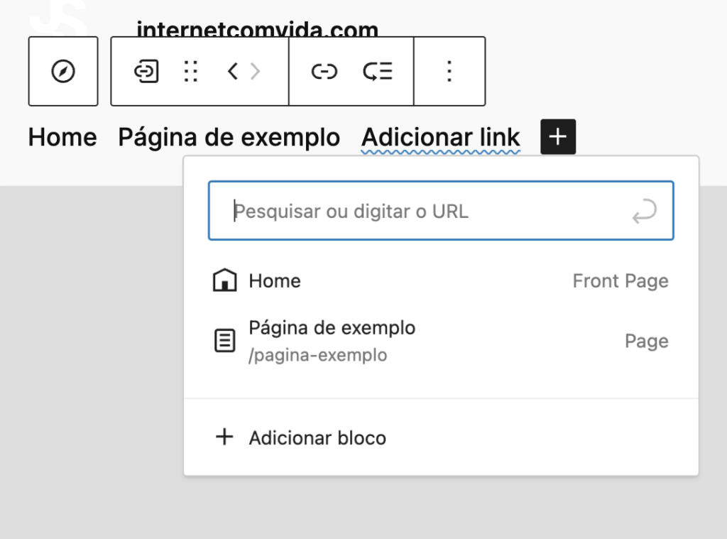 Local para Adicionar novos itens ao menu