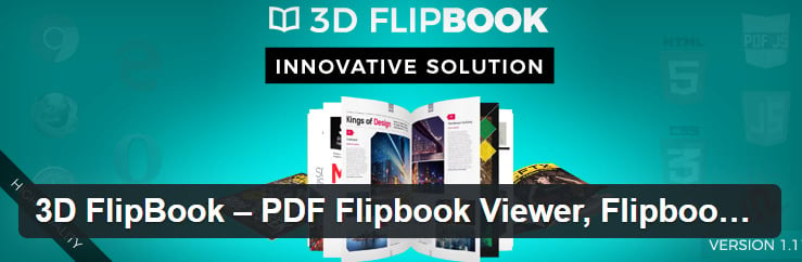 plugin 3d flipbook para wordpress