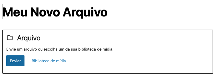 adicionando arquivo pdf em post no wordpress