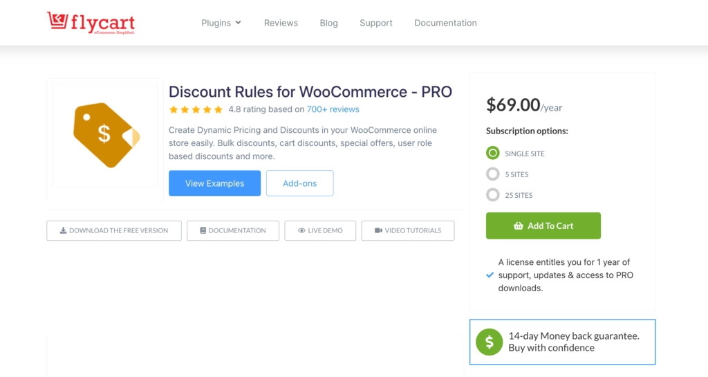 página de venda do plugin discount rules for woocommerce