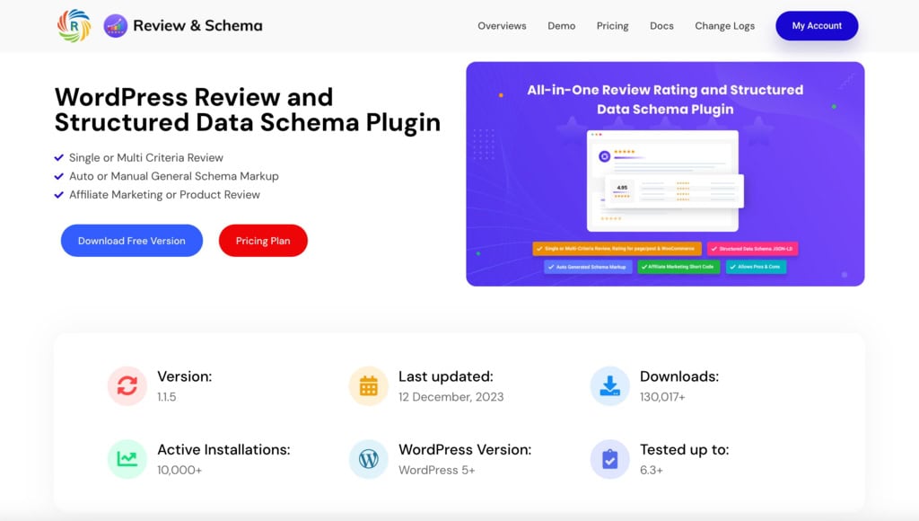 plugin wp review structured data