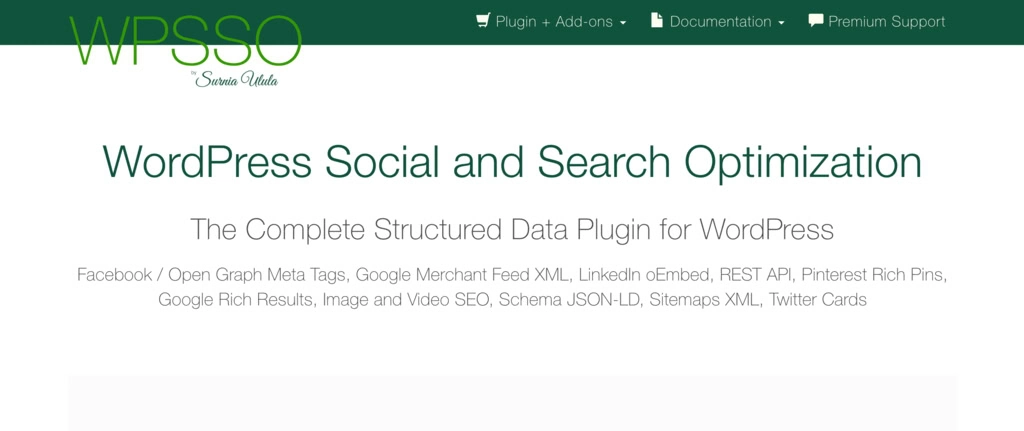 melhor plugin de schema markup para wordpress: WPSSO Core