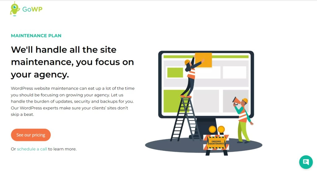 serviço de manutenção wordpress GoWP