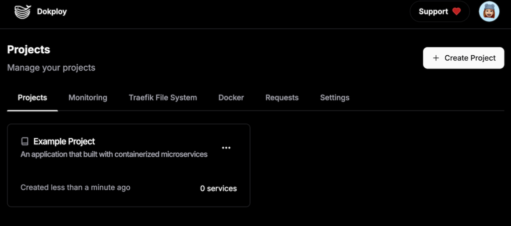 painel de controle vps dokploy