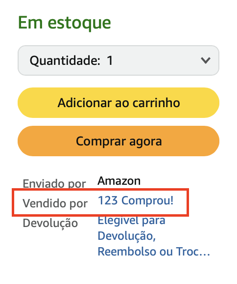 exemplo de oferta em destaque da amazon