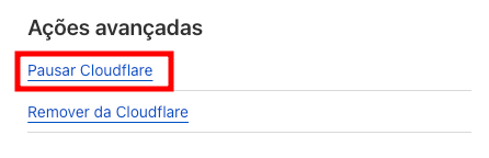 pausar cloudflare