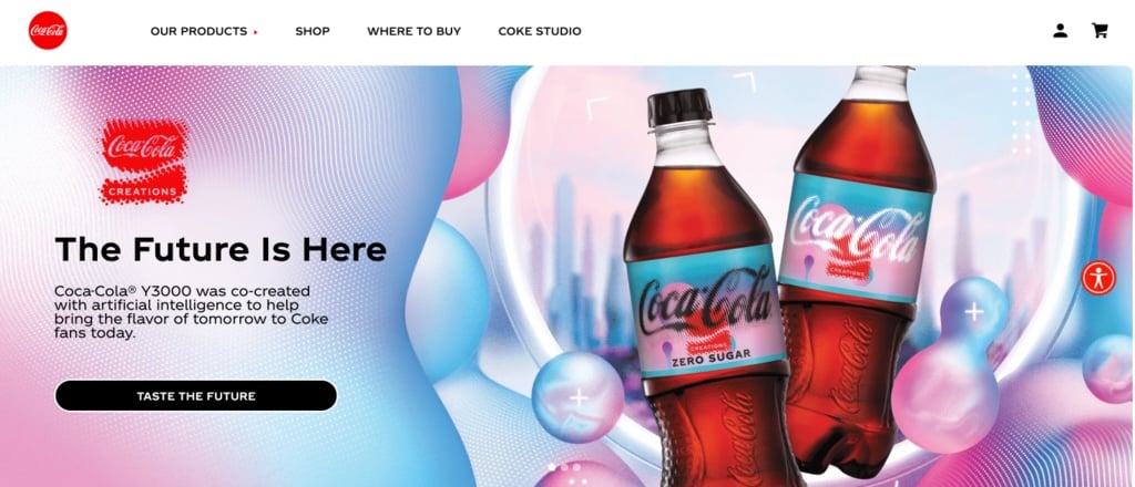 site da coca-cola